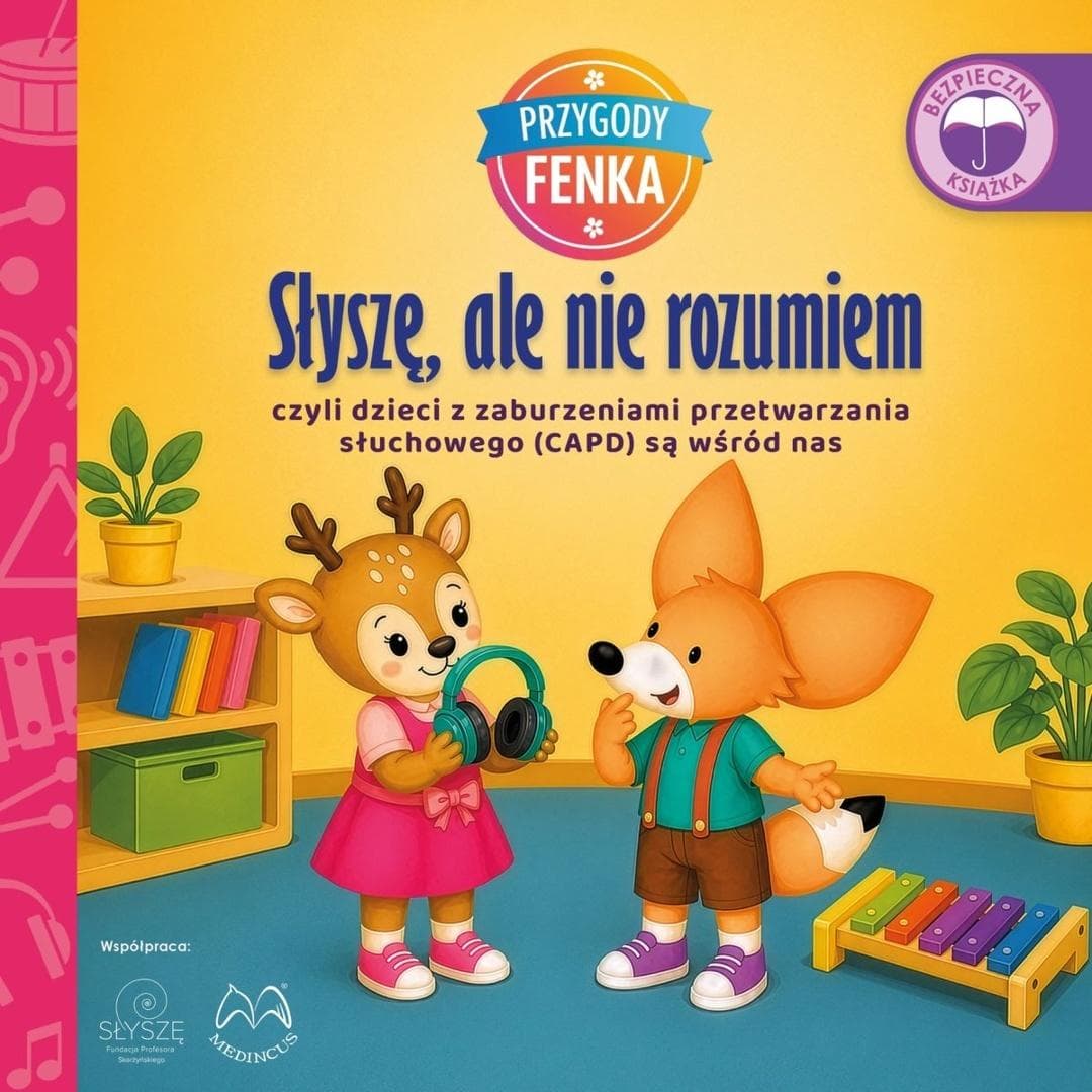 Przygody Fenka Słyszę ale nie rozumiem Książka edukacyjna 3+