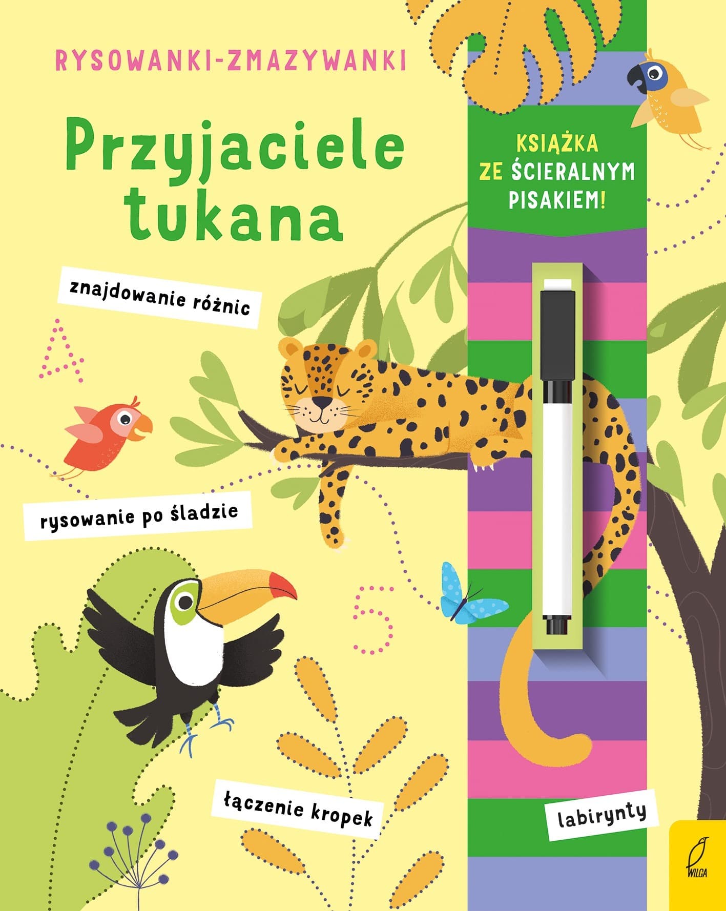 Przyjaciele tukana - Rysowanki zmazywanki dla dzieci