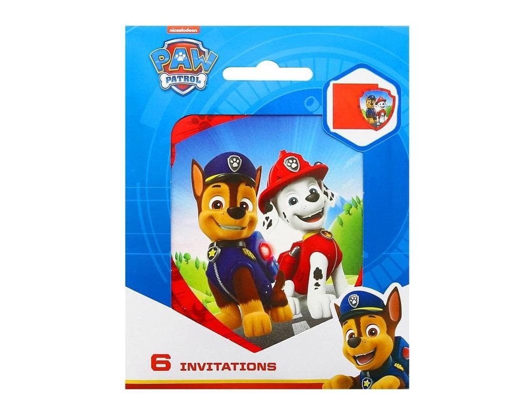 przyjęcie Paw Patrol z kopertami 6 sztuk