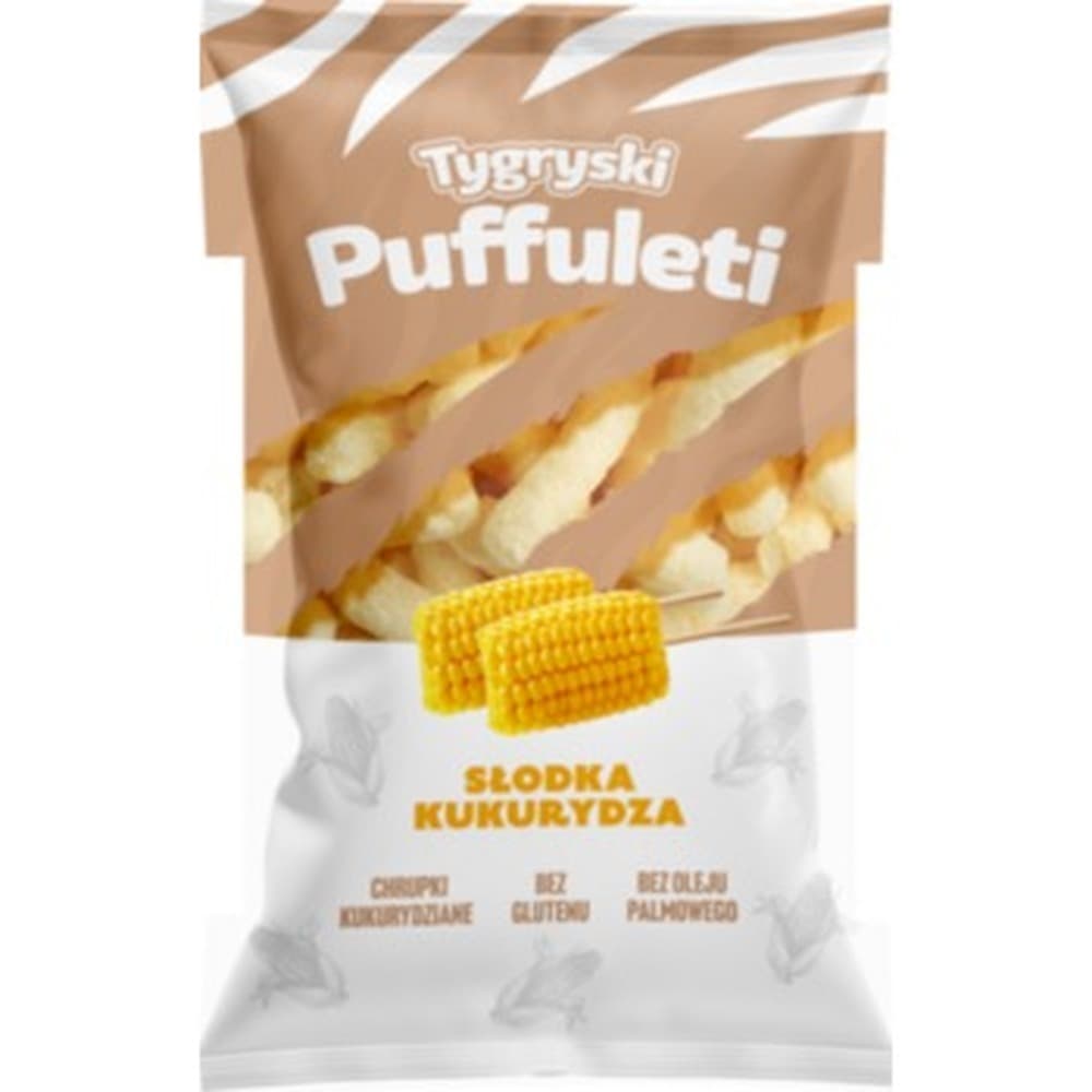 Tygryski Puffuleti słodka kukurydza 85 g