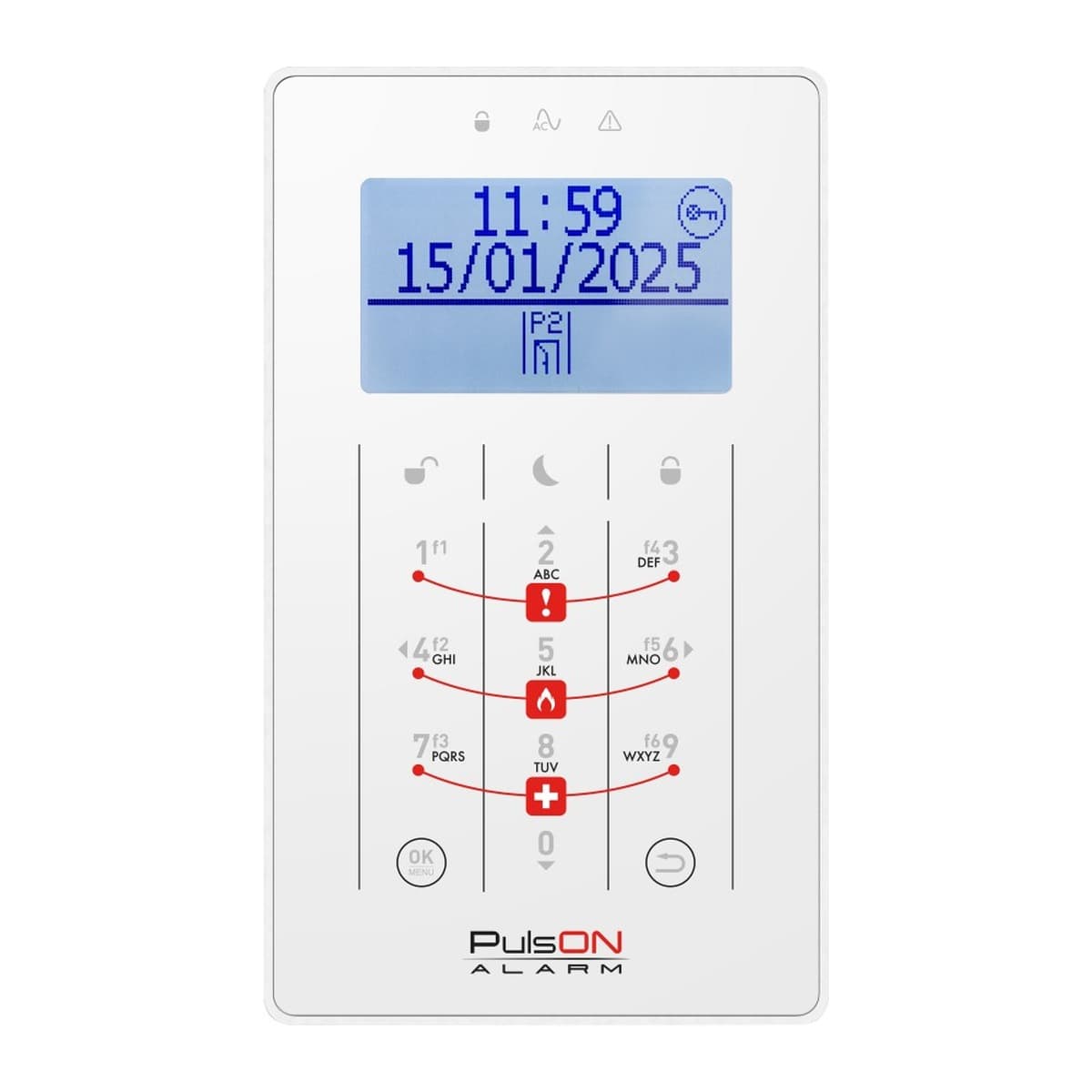 Pulson LCD/S WH - wyświetlacz LCD 7-segmentowy biały