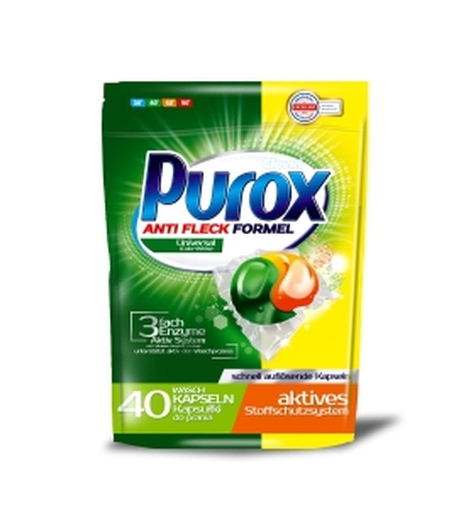 PUROX KAPS 2-KOM 40P UNIVERSAL - kapsułki do prania uniwersalne