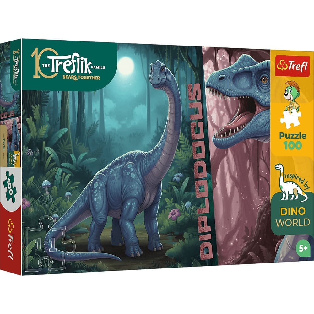 Puzzle 100 Inspired By Dino World Rodzina Treflików wzór 2 16579