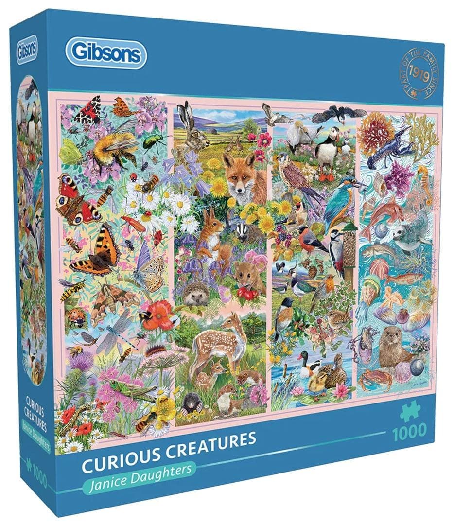 Puzzle 1000 Ciekawe stworzenia Gibsons
