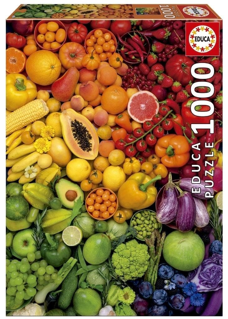 Puzzle 1000 elementów Kolorowe żelki Educa