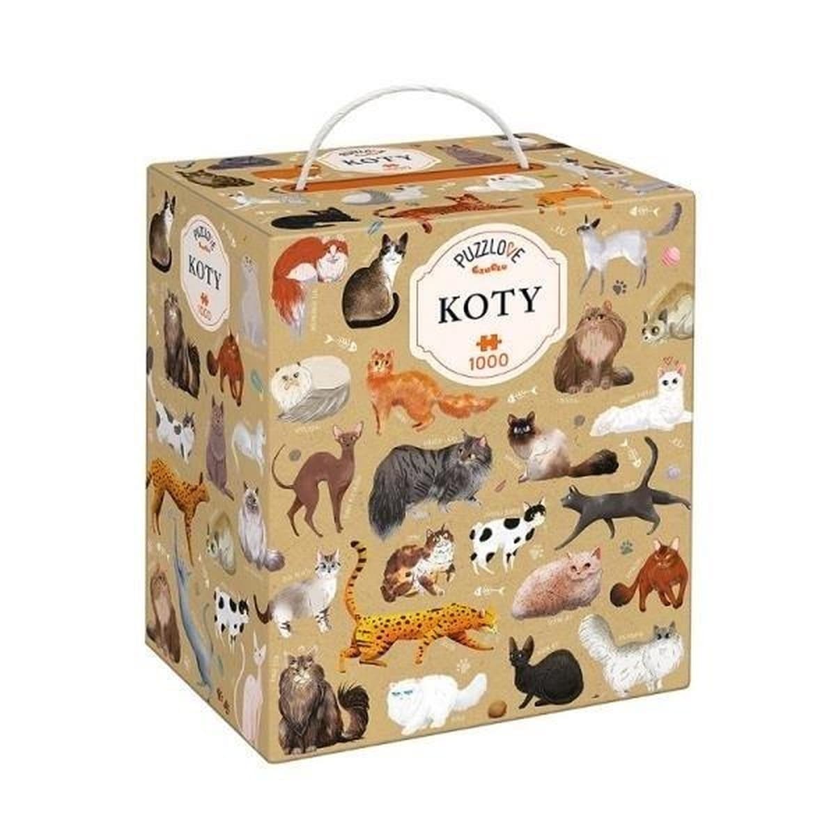 Puzzle 1000 elementów Koty Bright Junior Media