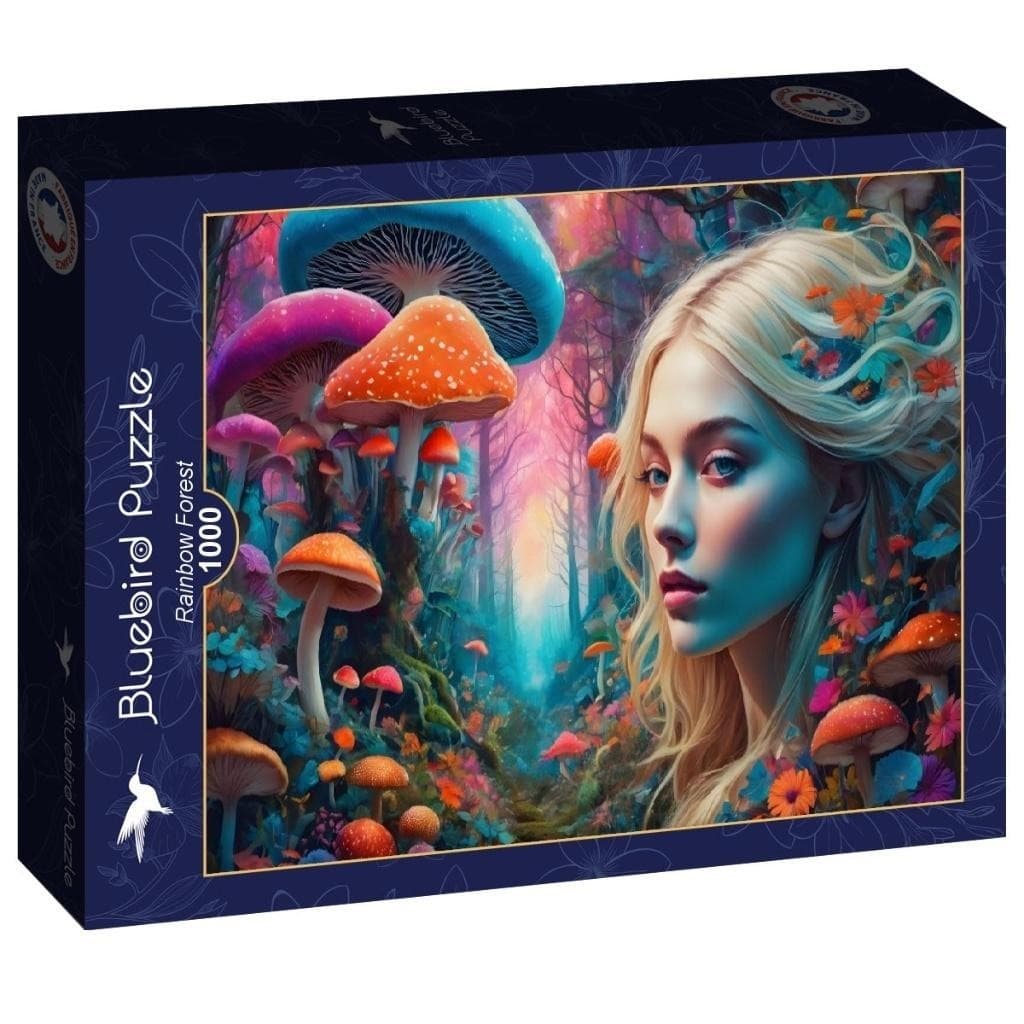 Puzzle 1000 elementów Tęczowy las Alipson 69 x 47 cm