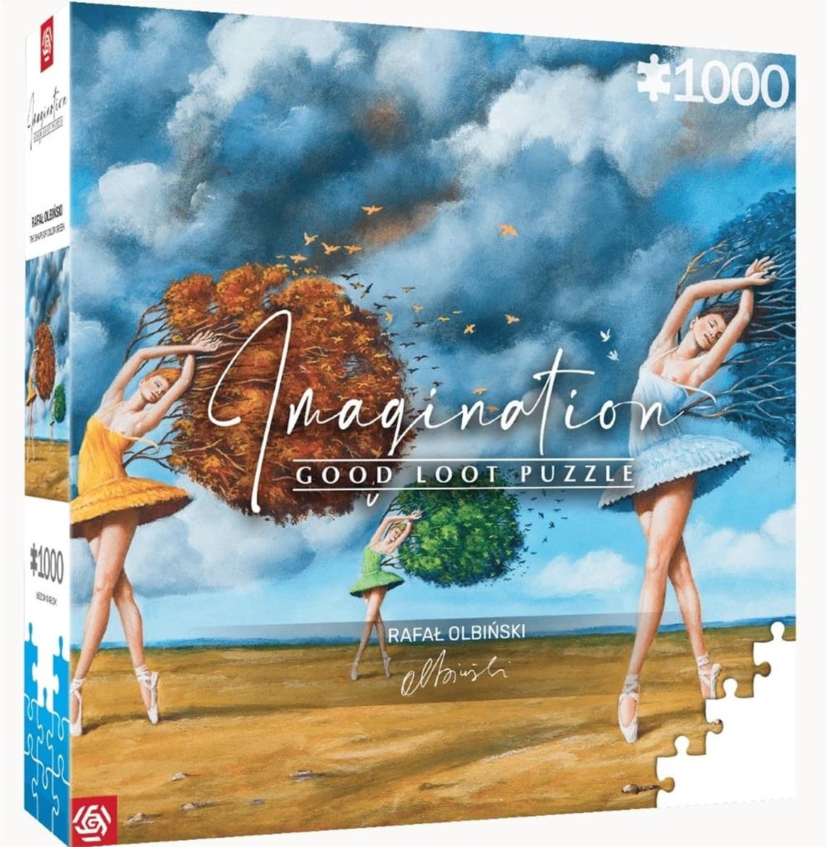 Puzzle 1000 Imagination Rafał Olbiński The Shape of Color Green