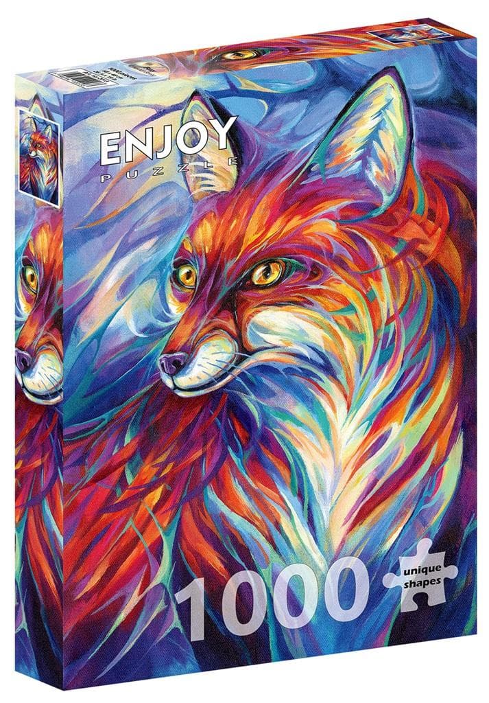 Puzzle 1000 elementów Kolorowy lis Enjoy