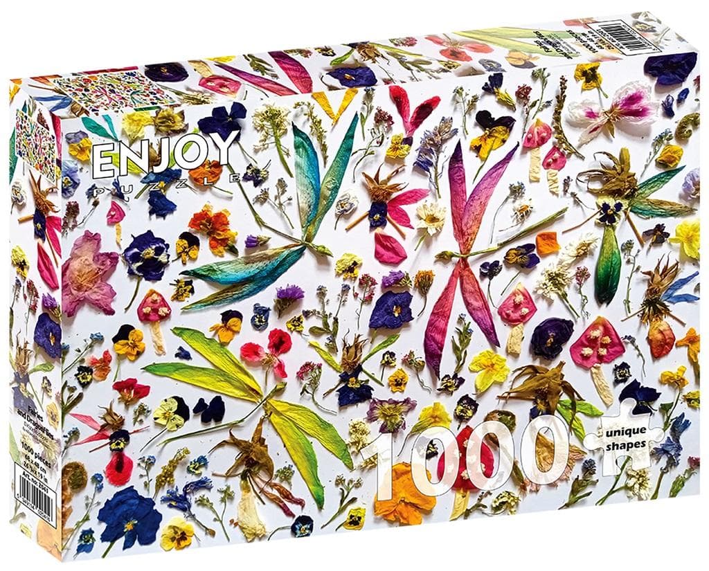 Puzzle 1000 elementów Kwiaty i ważki