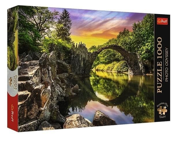 Puzzle Trefl Premium Plus 1000 elementów Most Rakotza w Kromlau Niemcy