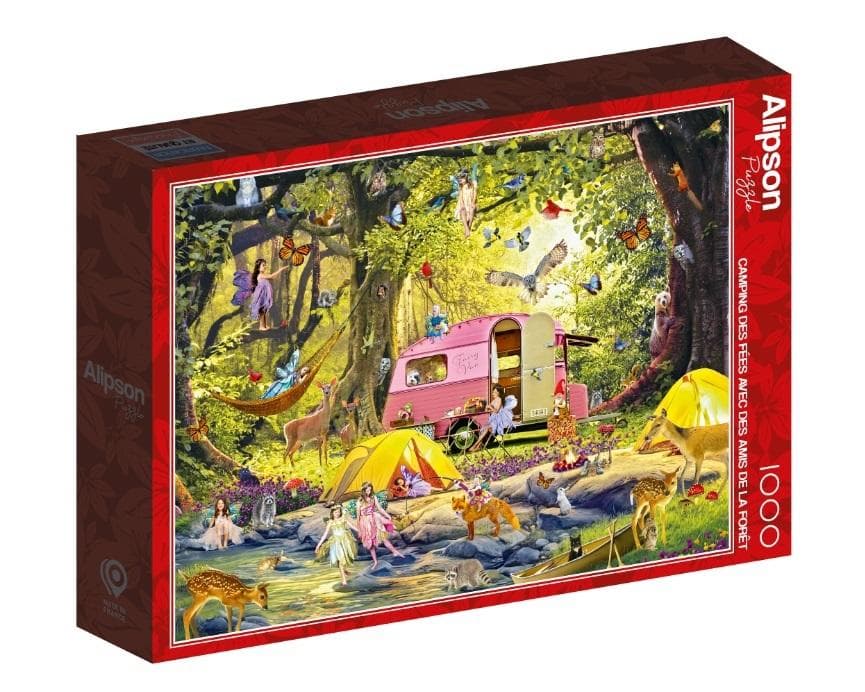 Puzzle 1000 elementów Wróżkowy camping z przyjaciółmi Alipson