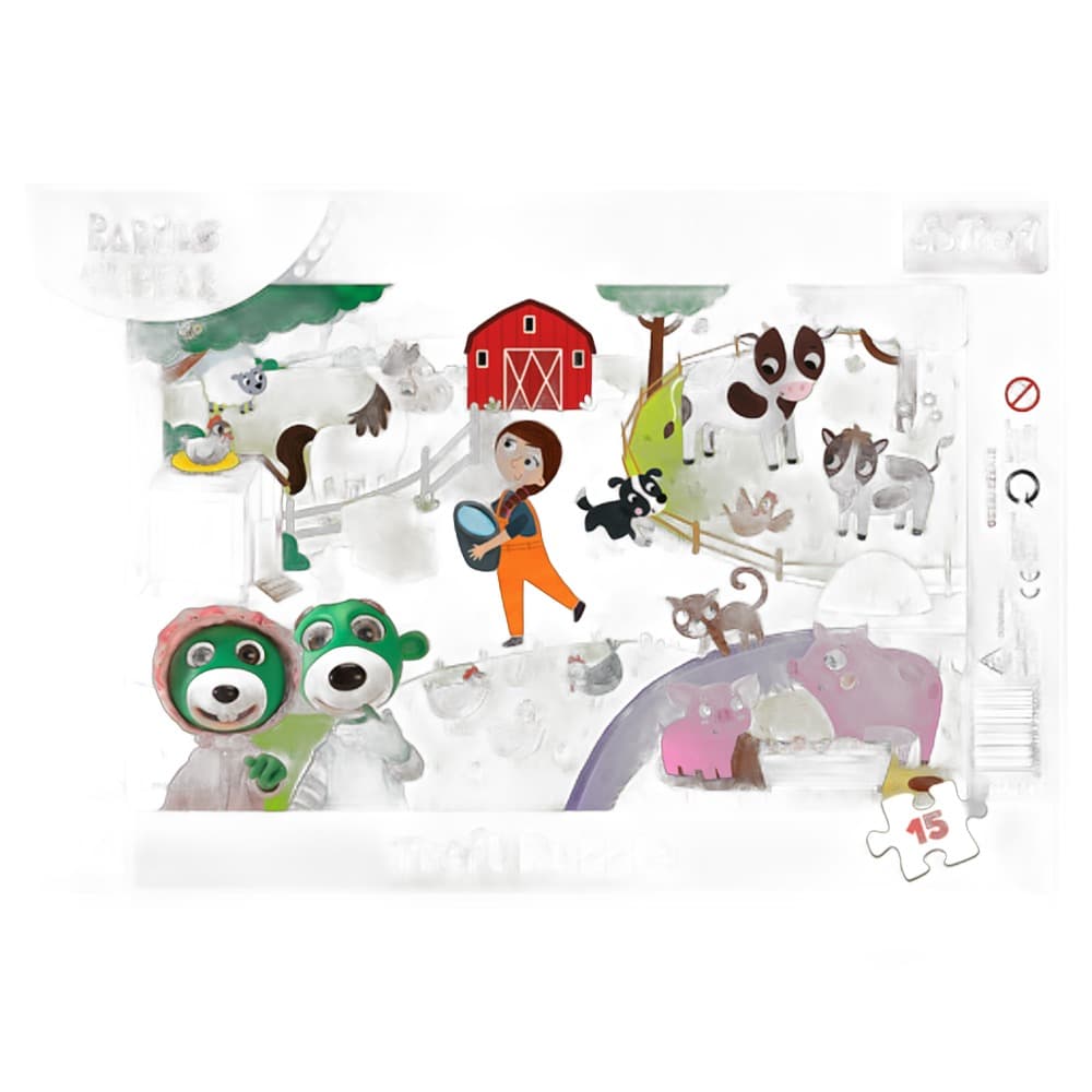 Puzzle 15 ramkowe Urocze Bobaski 3