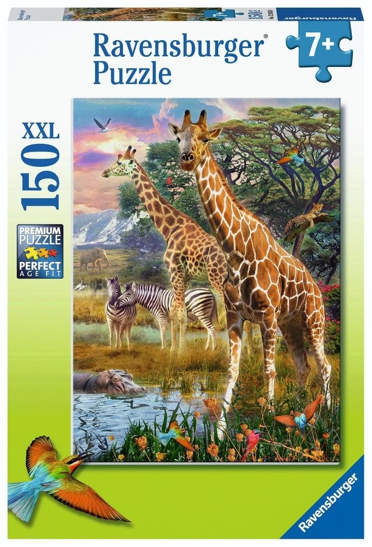 Puzzle Ravensburger 150 elementów Żyrafy w Afryce 338x235 mm