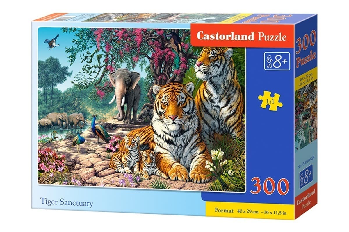 Puzzle 200 elementów Tiger Sanctuary CASTOR