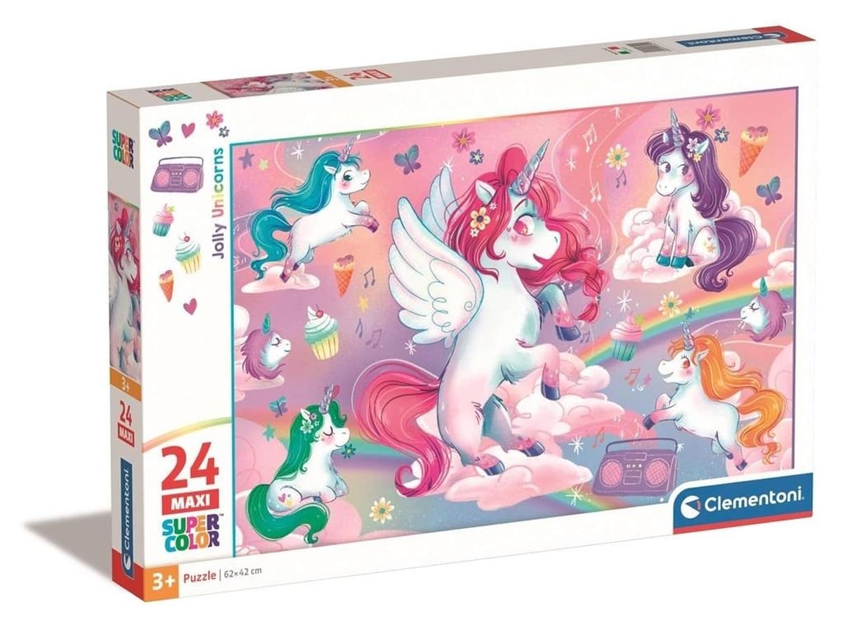 Puzzle 24 Maxi Super Kolor Jolly Unicorns