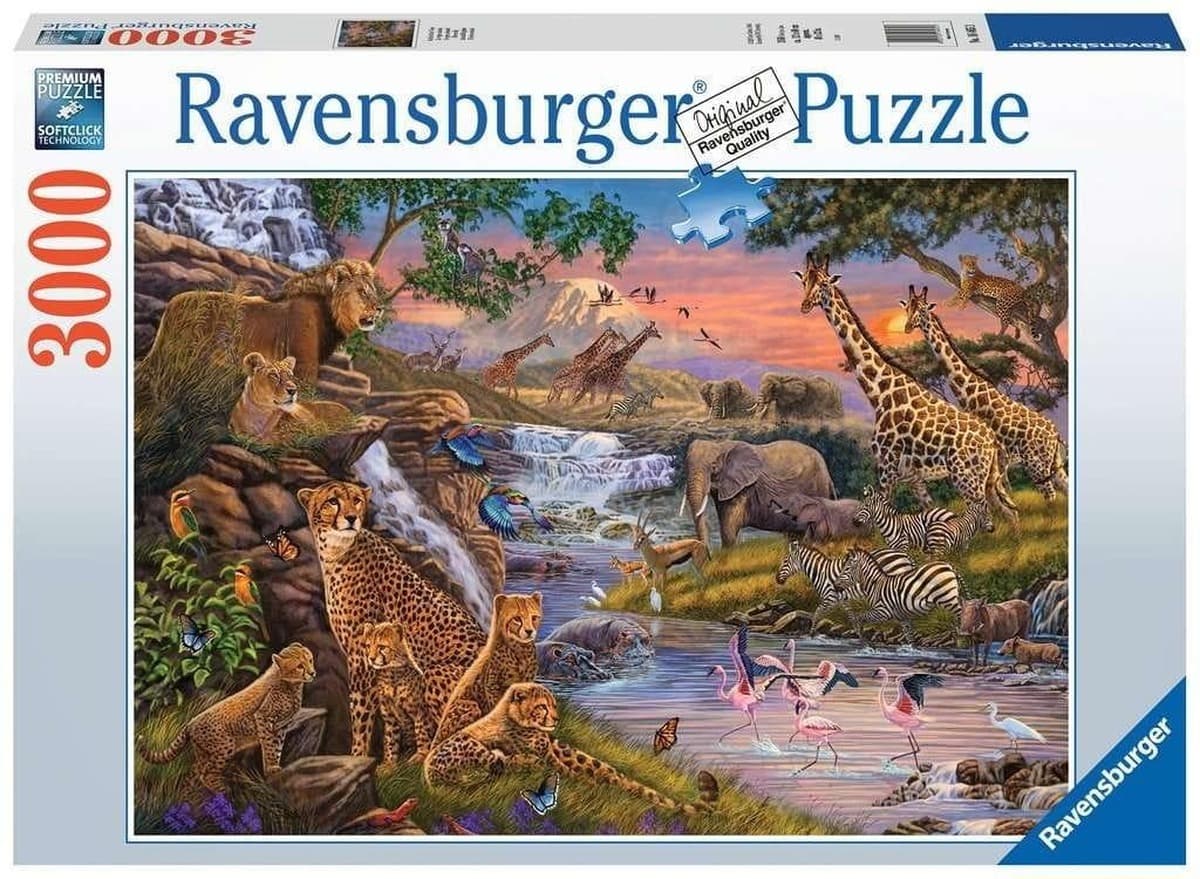 Puzzle 3000 elementów Królestwo Zwierząt Ravensburger