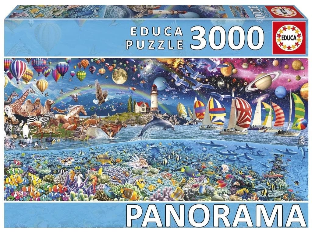 Puzzle 3000 elementów Życie panorama Educa
