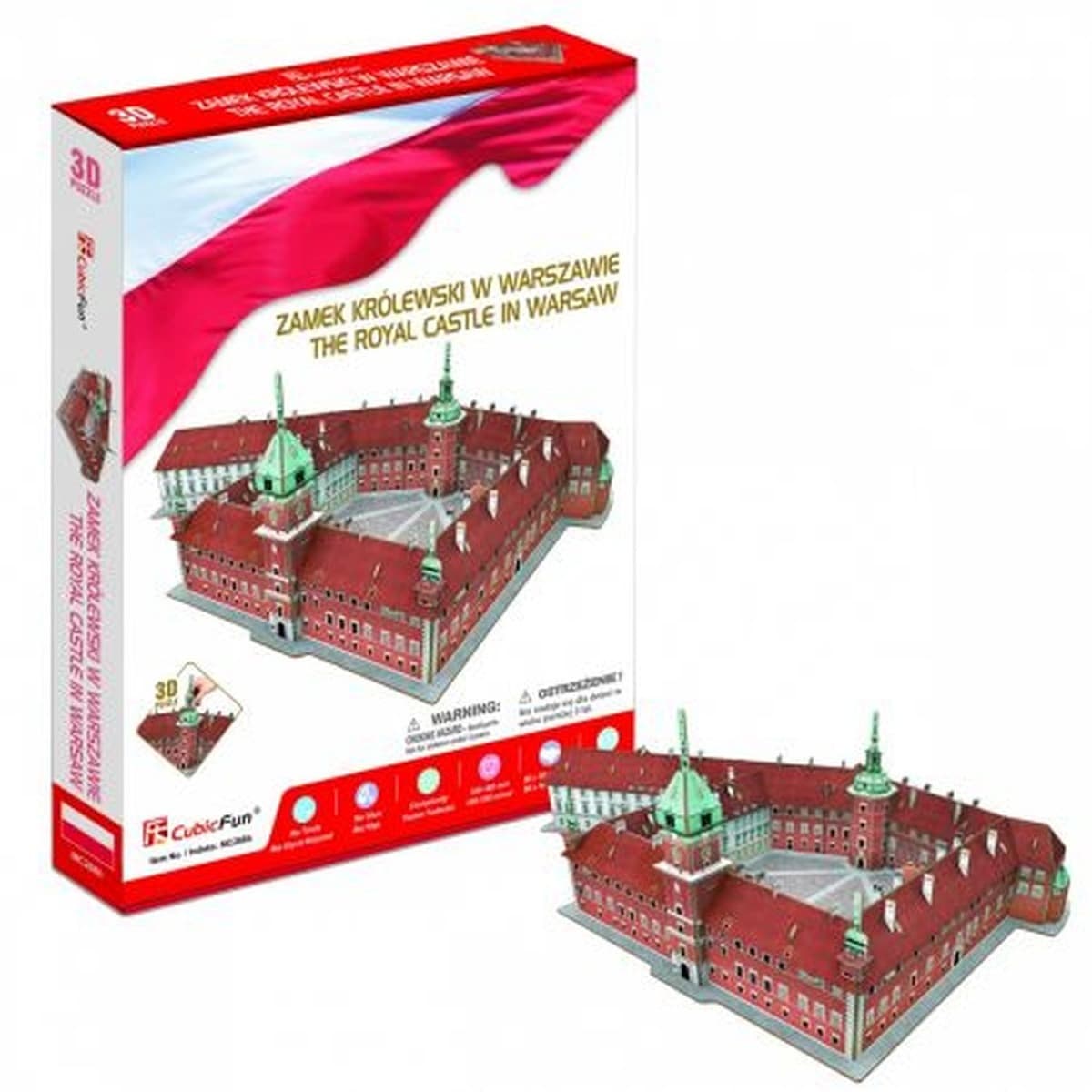 Puzzle 3D Zamek Królewski 105 elementów