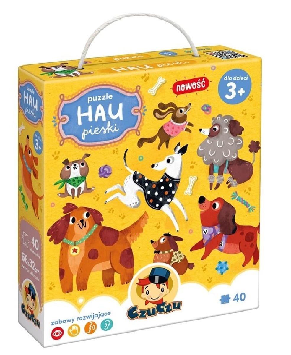 Puzzle 40 elementów Hau Pieski CzuCzu