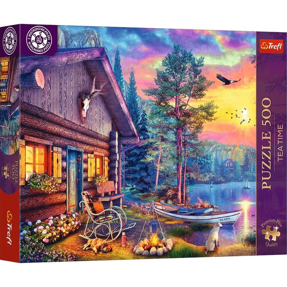 Puzzle 500 Trefl Premium Plus Tea Time Przystań o zachodzie słońca 37617