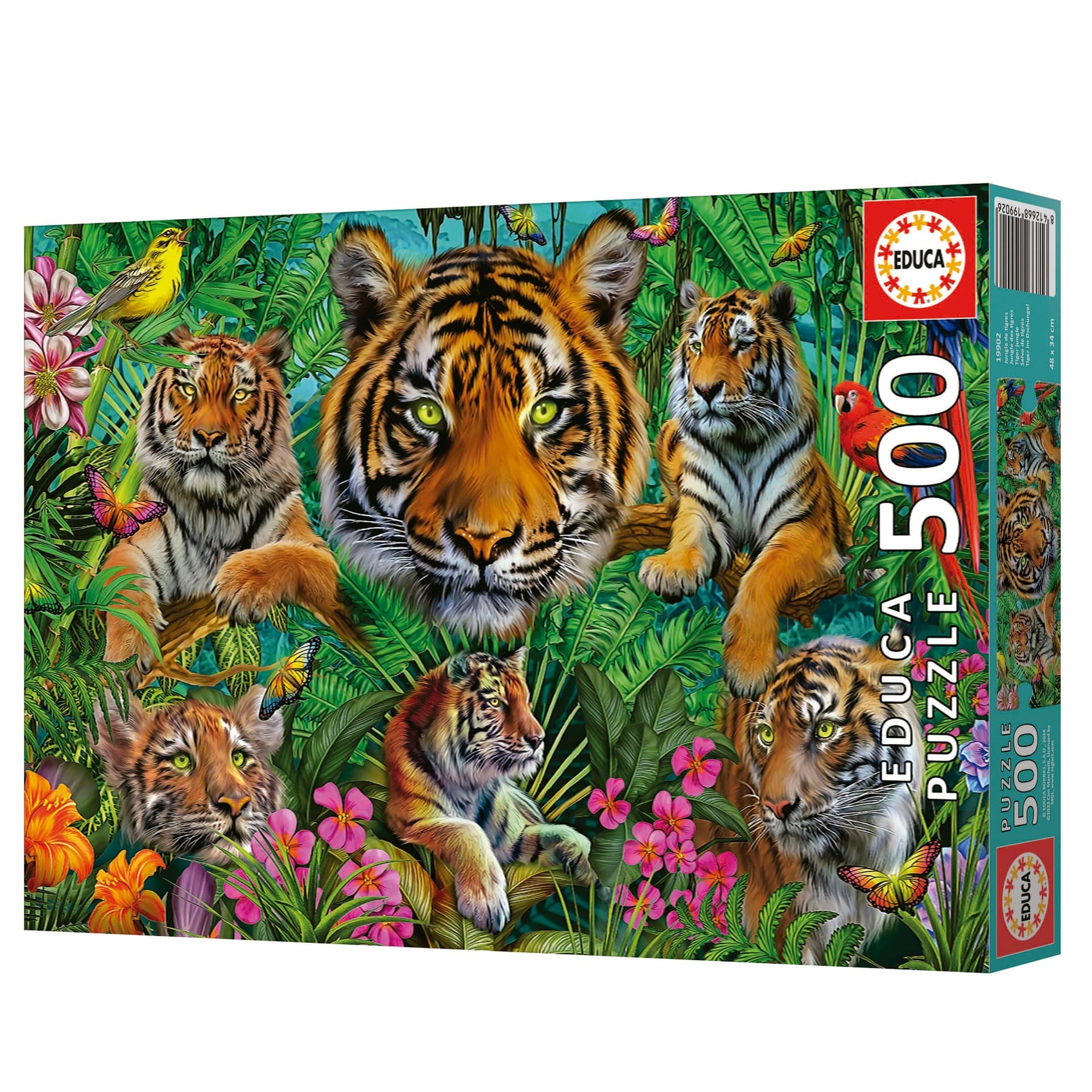 Puzzle 500 Tygrysy w dżungli 112783