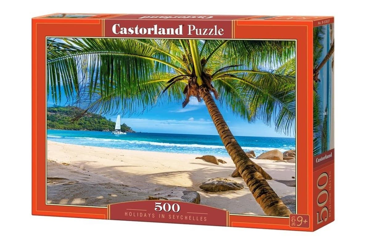 Puzzle 500 Wakacje na Seszelach Castorland