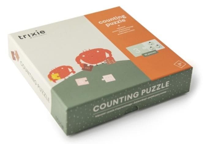 Puzzle do nauki liczenia Zwierzątka 10 par Trixie Baby