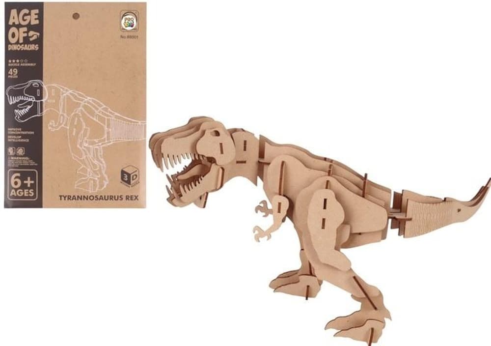 Puzzle drewniane 3D Dinozaur Tyrannosaurus Rex