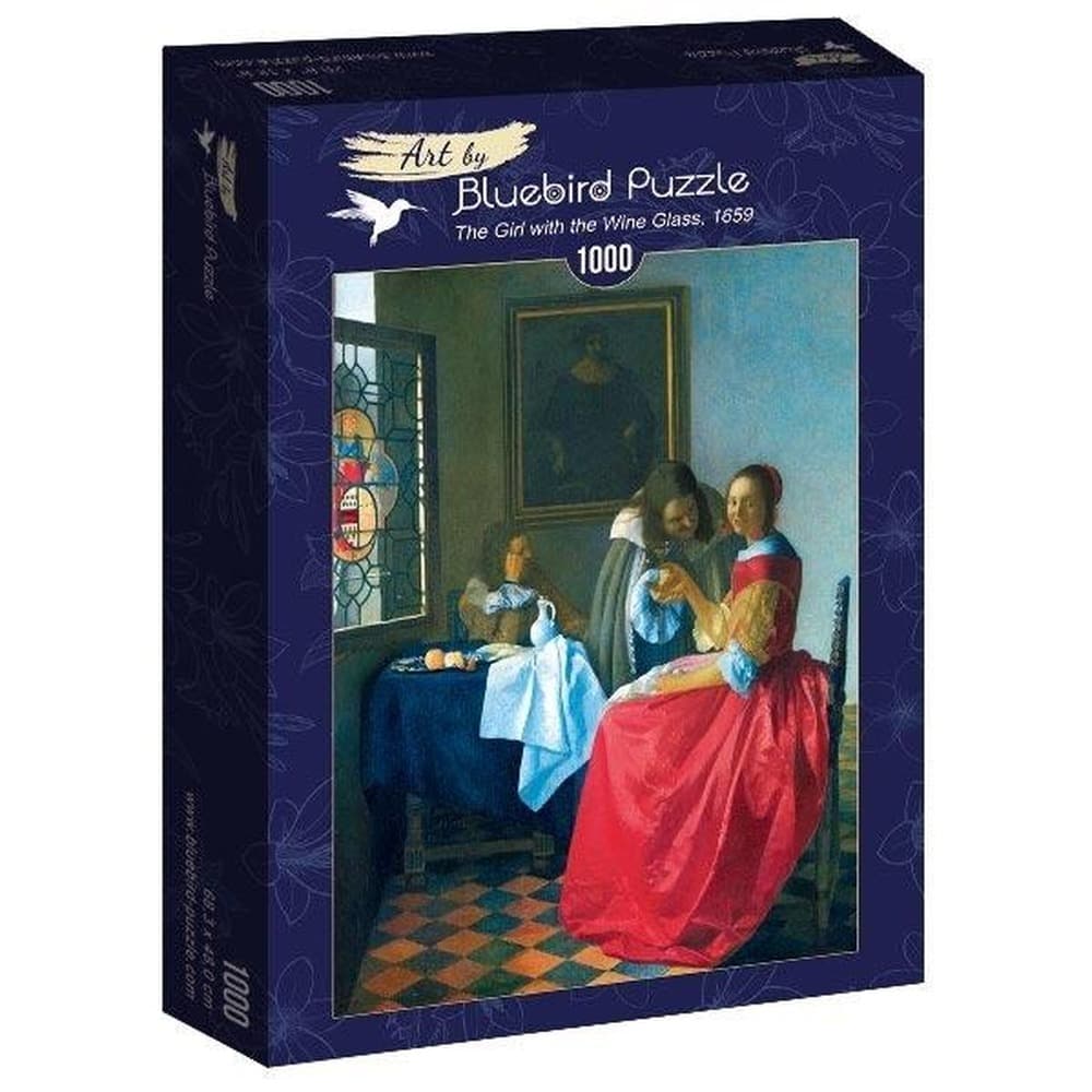 Puzzle Kobieta z kieliszkiem wina Vermeer 1000 elementów