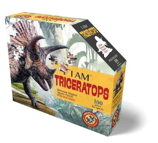 Puzzle konturowe Triceratops 100 elementów Madd Capp