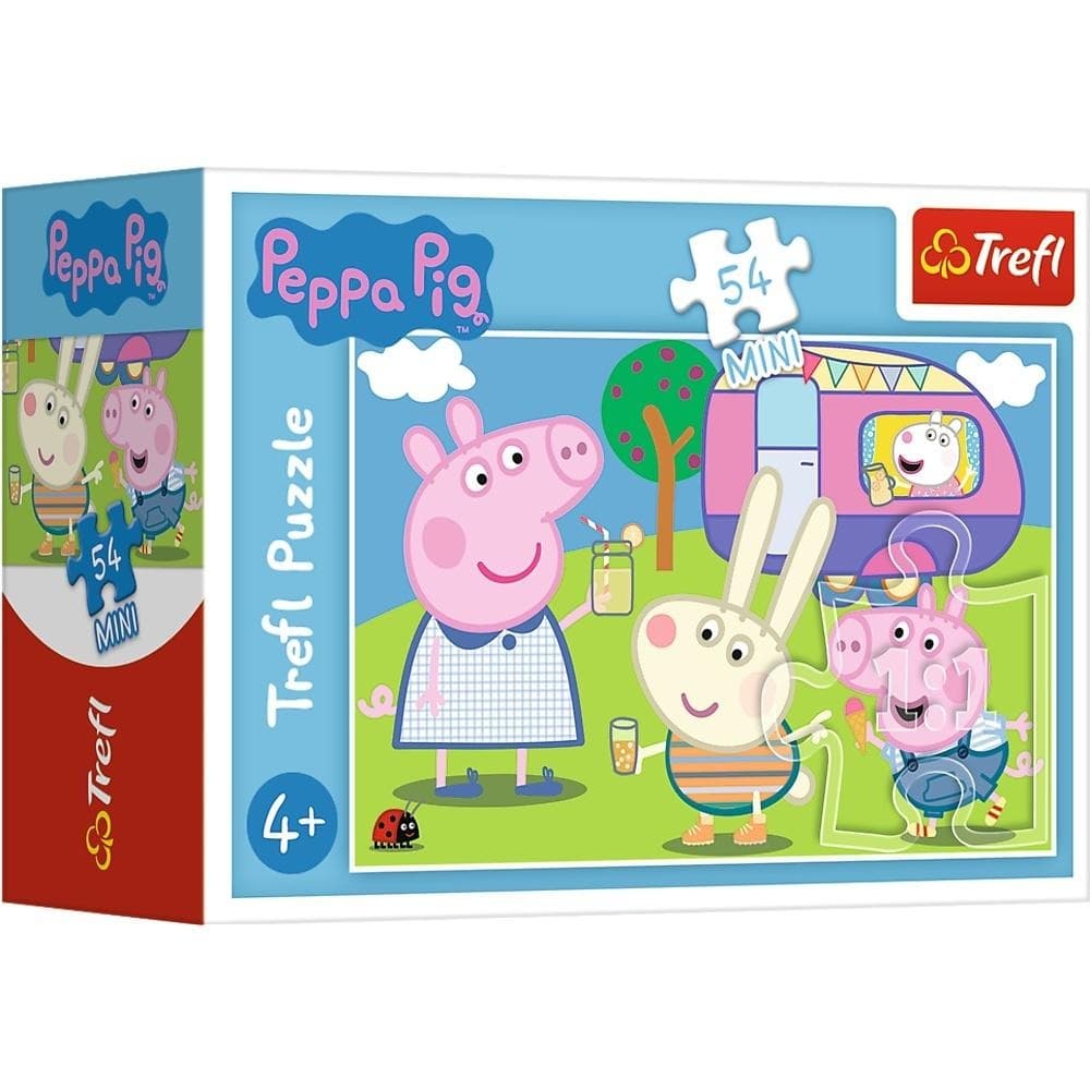 Puzzle mini 54 elementy Wesoły dzień Świnki Peppy Trefl