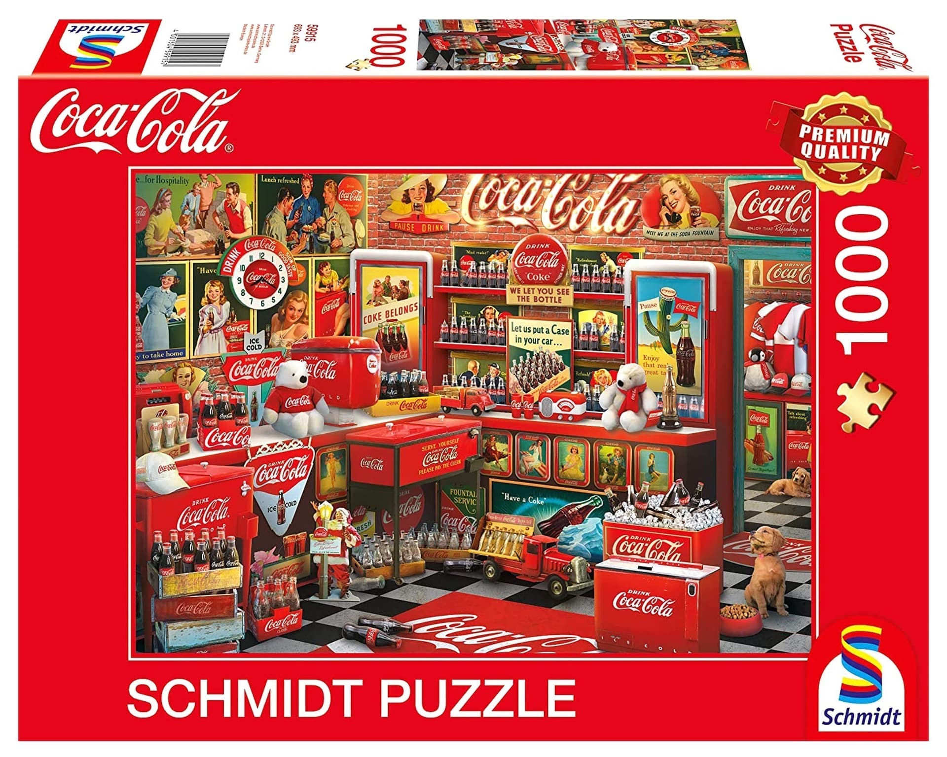 Puzzle Schmidt Spiele 1000 el. Coca-Cola Nostalgia Premium Quality