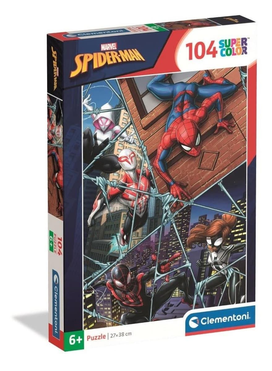 Puzzle Super Color Spider-Man 104 elementy