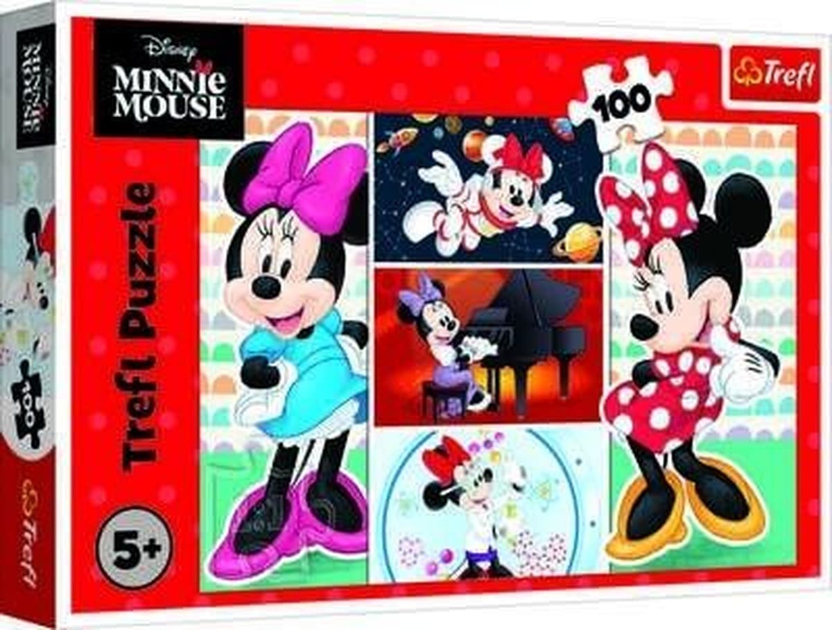 Puzzle Trefl 100 elementów Zabawna Minnie