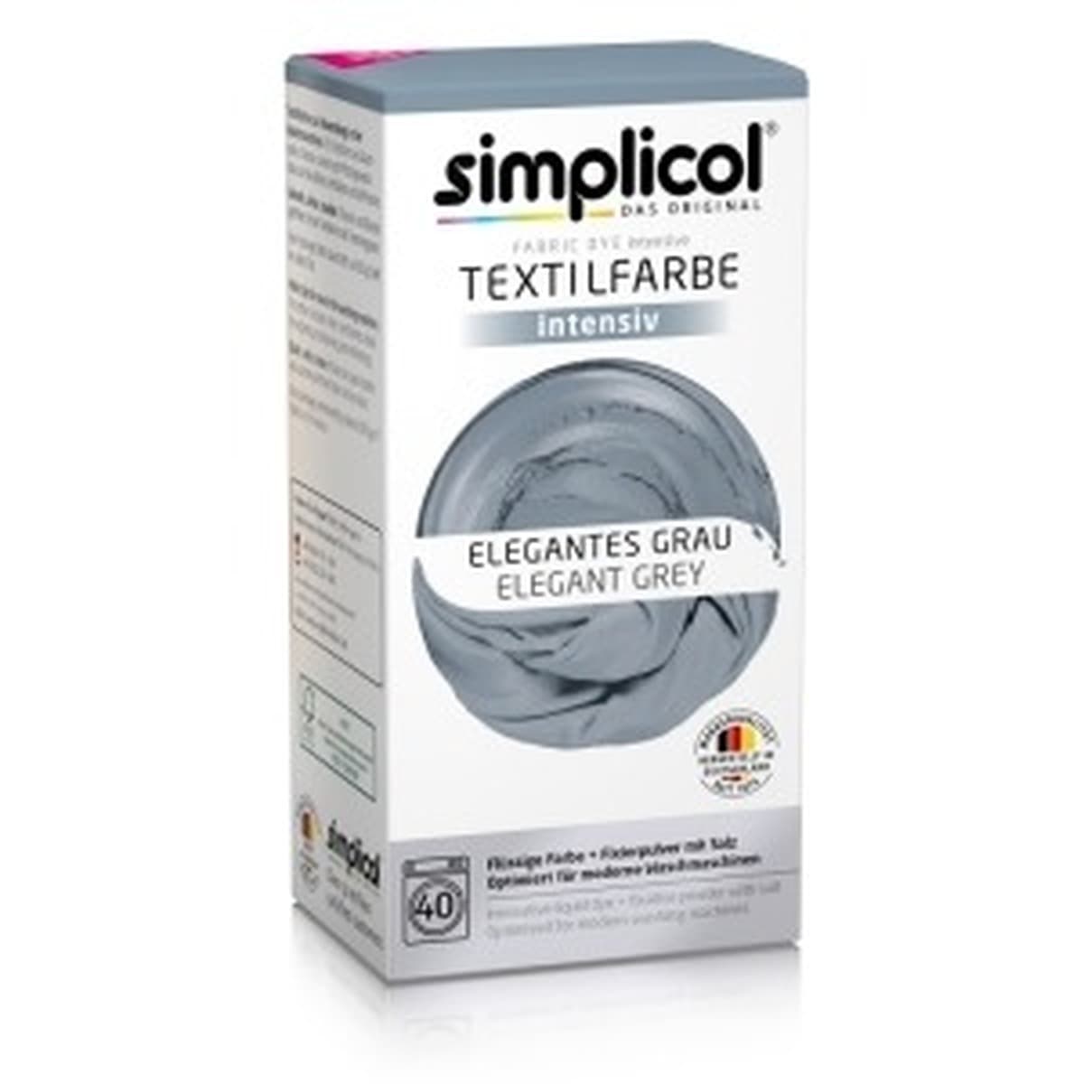 Płyn do prania Simplicol barwiący tkaniny 559 g Elegant szary