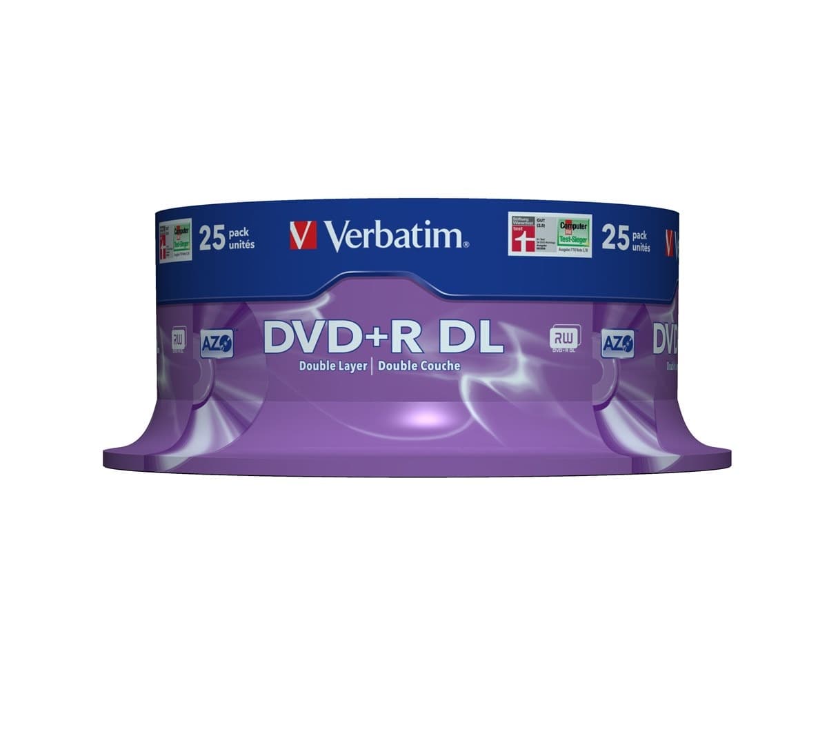 Płyta DVD Verbatim 43757 - 8,5GB, 8x, 25 sztuk w opakowaniu typu Cake