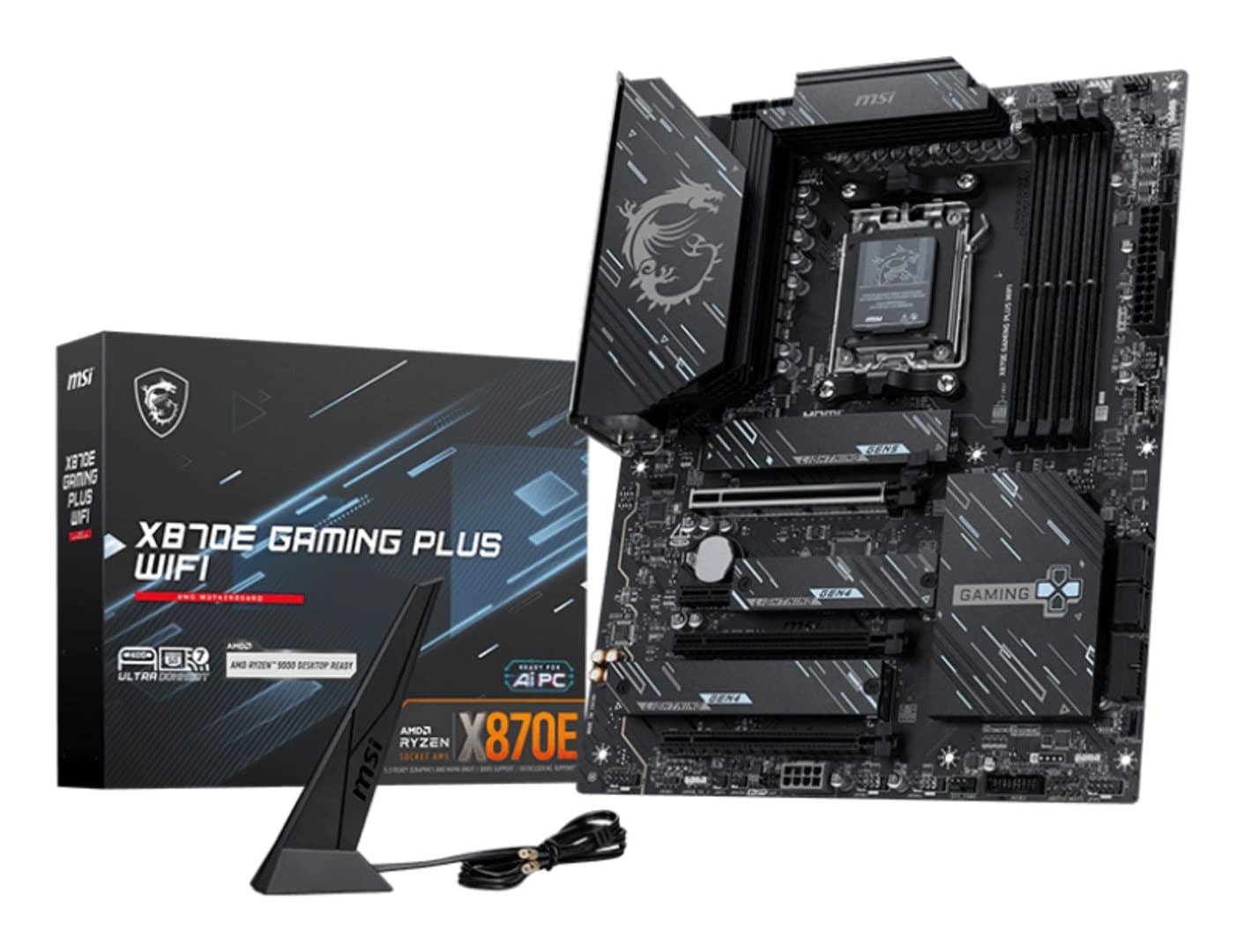 Płyta główna formatu ATX z Wi-Fi MSI X870E GAMING PLUS