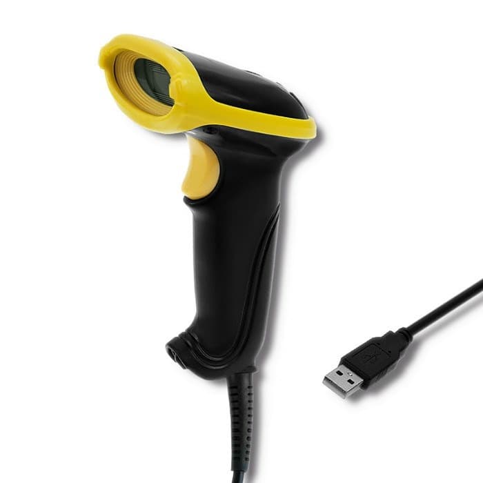 Qoltec laserowy czytnik kodów 1D 2D USB czarny