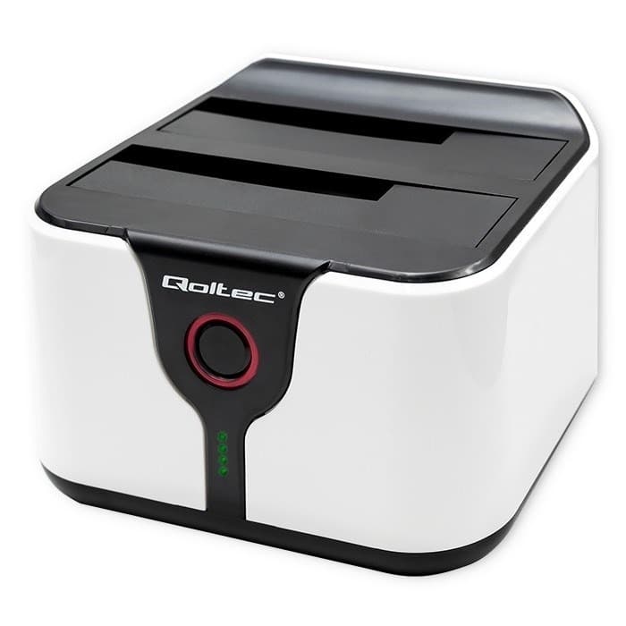 Stacja dokująca do dysków 2.5" 3.5" SATA III USB 3.0 z klonowaniem offline Qoltec