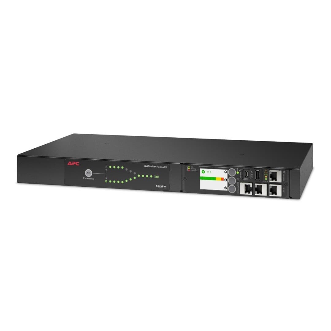 Rack ATS 230V 10A z wejściem C14 i 12 wyjściami C13