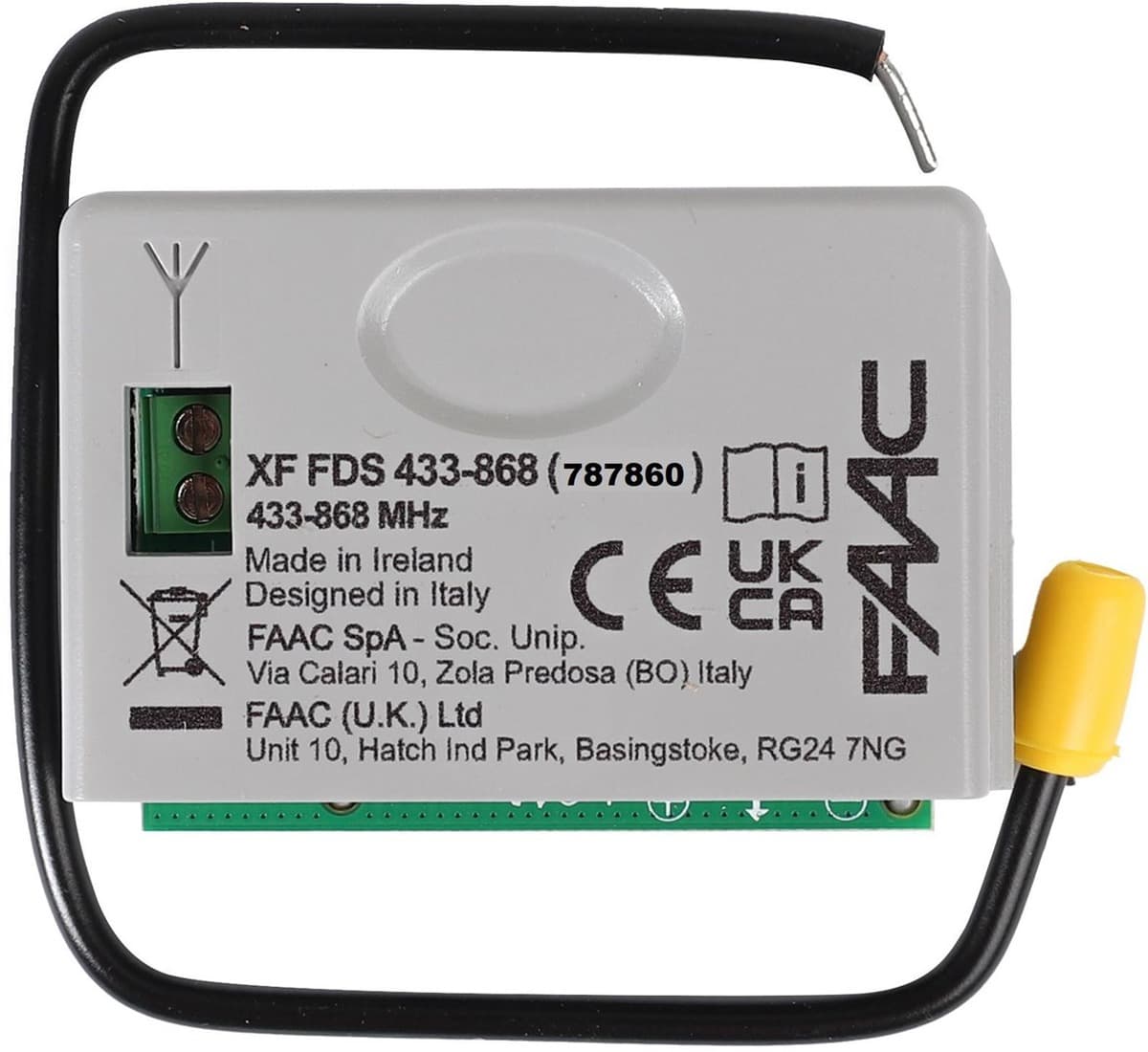 Radioodbiornik sterownik FAAC XF LC FDS 433-868 MHz do automatyki bram i wjazdów