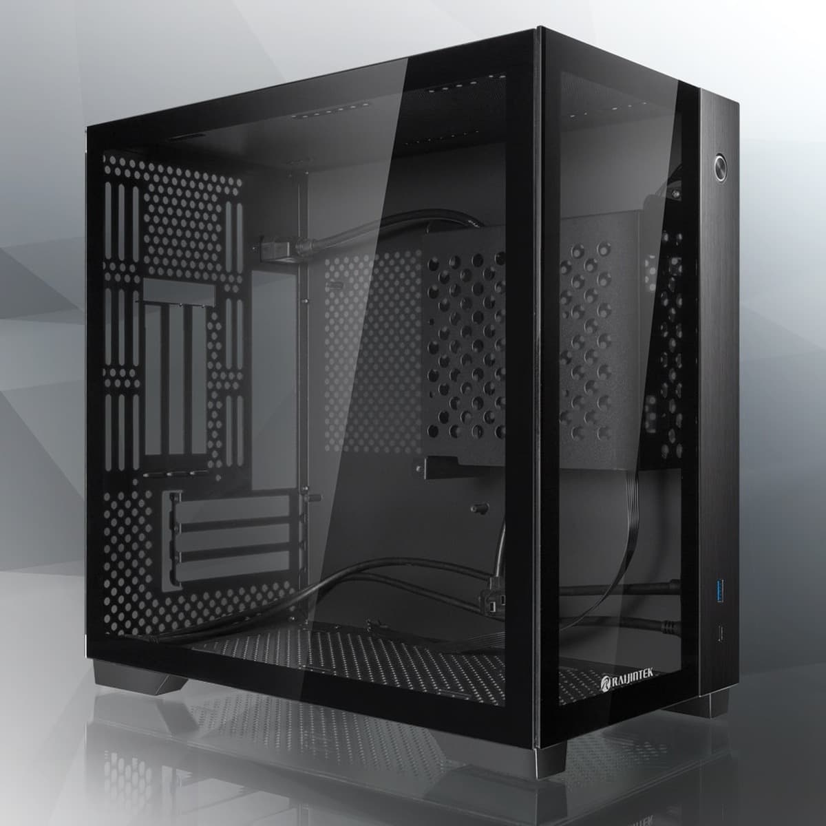 Raijintek PAEAN MINI - Obudowa Mini-ITX, Szkło Hartowane, Czarna