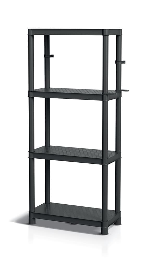 Regał STACKARO SOLID 60 HD z tworzywa sztucznego czarny 185 kg