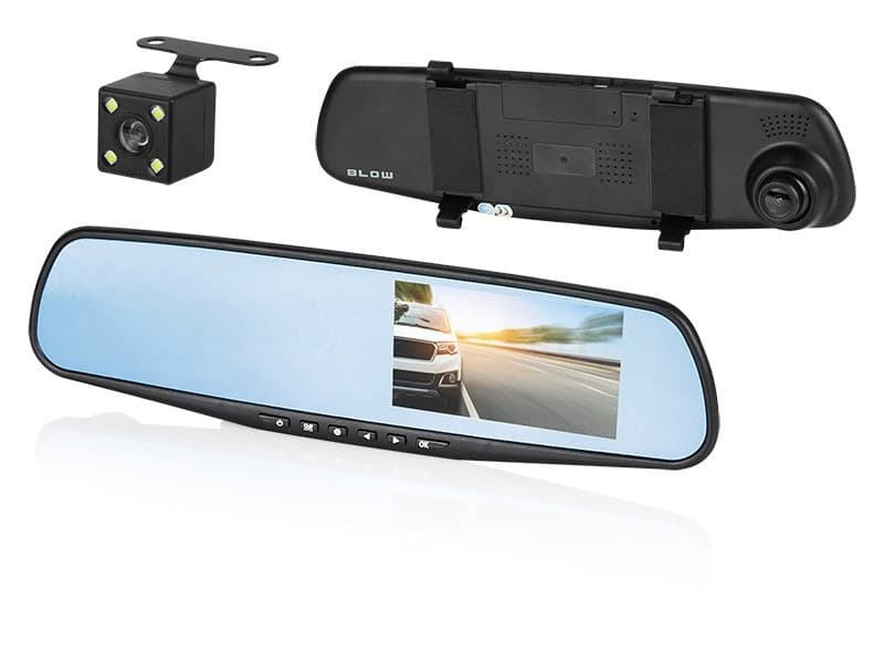 Rejestrator Samochodowy DVR Full HD 1080p 4,3 cala miniUSB