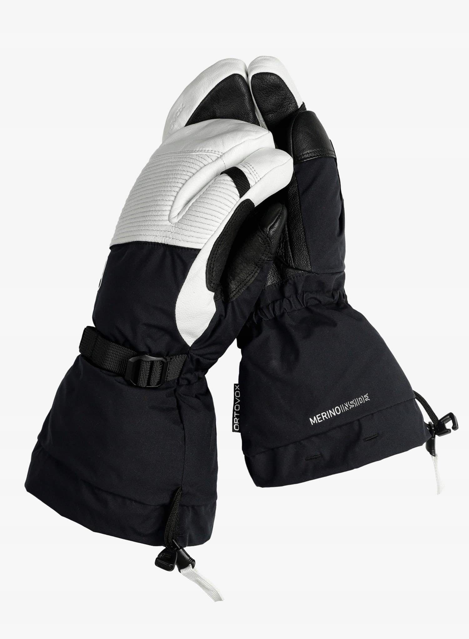 Rękawice narciarskie Ortovox Freeride 3 Finger Glove Pro - black raven, rozmiar S