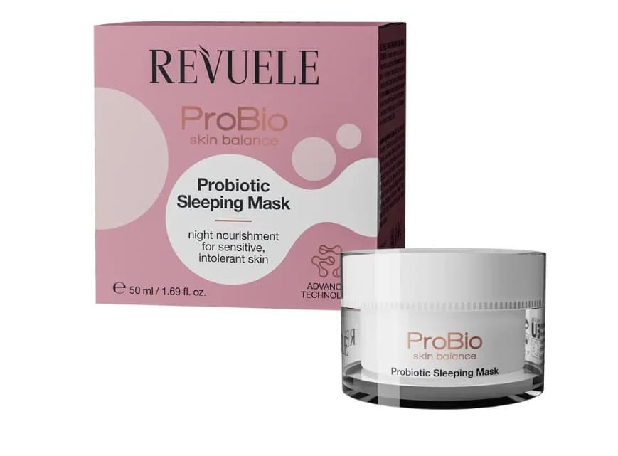 Revuele Probio Skin Balance - Maska na noc, regeneracja i nawilżenie