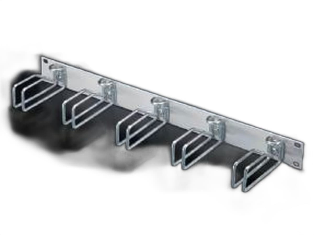 Rittal Panel zarządzania kablami 7257.100, stalowy, szary, 2U, 482,6 mm