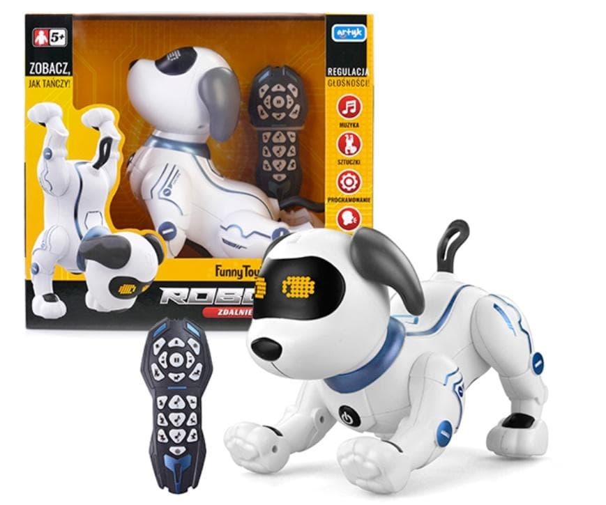 Zabawka robopies zdalnie sterowany reagujący na głos dla dzieci
