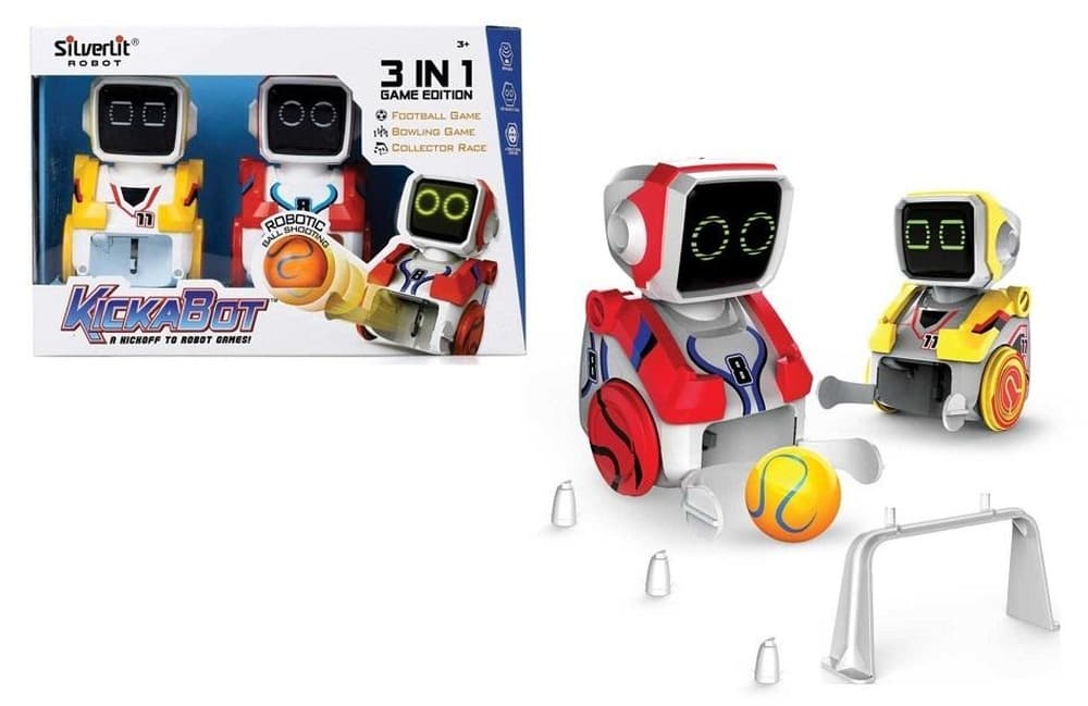 Roboty Kickabot Silverlit 2 sztuki grające w piłkę nożną